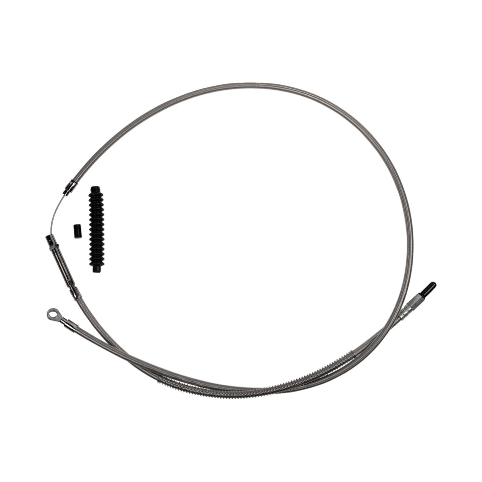 BARNETT - HIGH-EFFICIENCY STAINLESS STEEL CLUTCH CABLE FOR HARLEY-DAVIDSON - +10" - '21-'24 FL