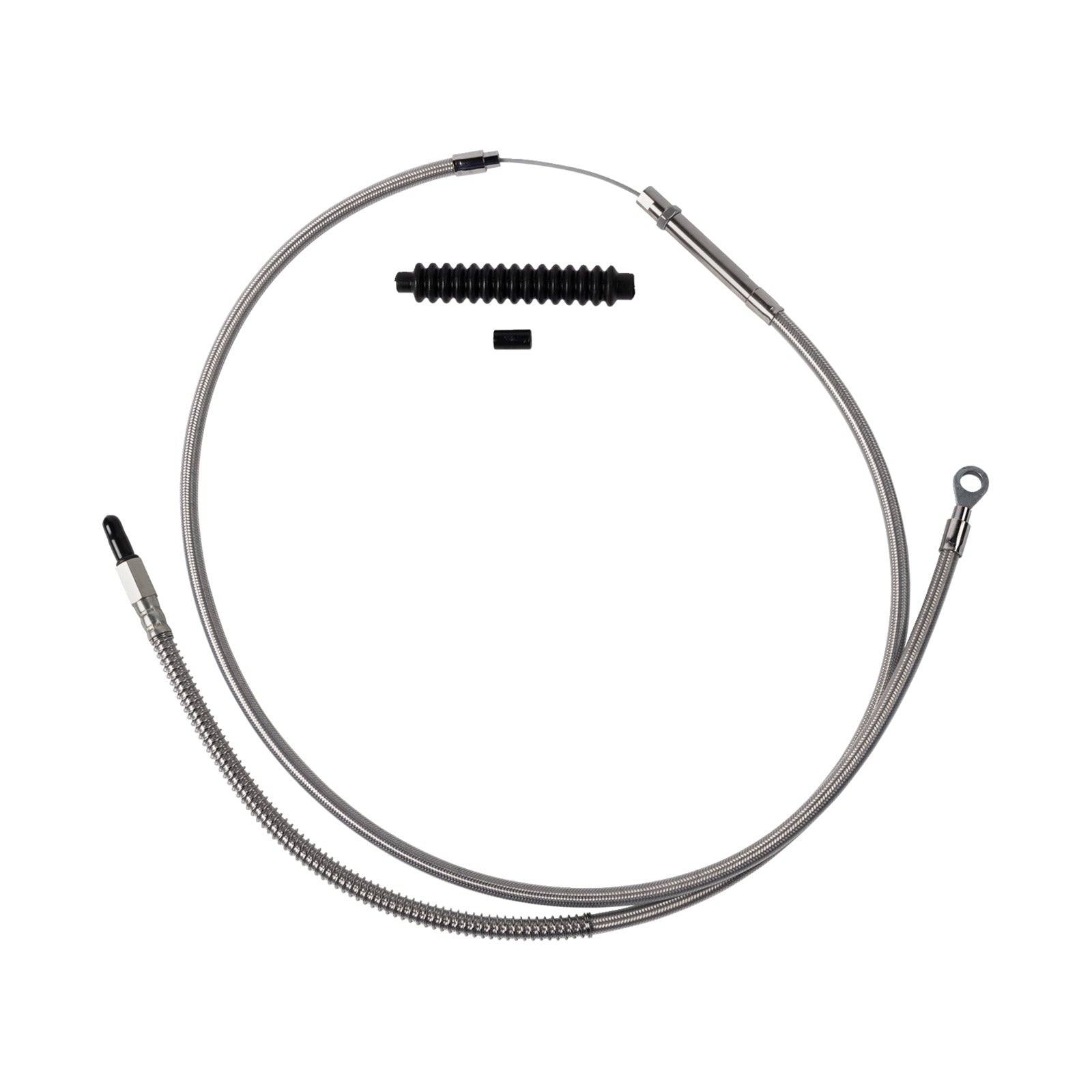 BARNETT - HIGH-EFFICIENCY STAINLESS STEEL CLUTCH CABLE FOR HARLEY-DAVIDSON - +6" - '18-'23 SOFTAIL