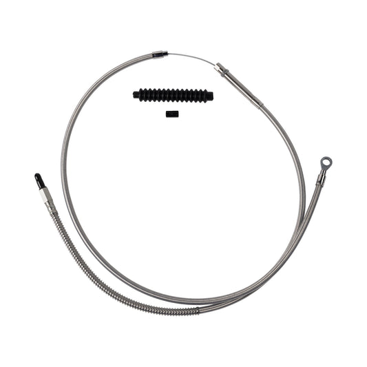 BARNETT - HIGH-EFFICIENCY STAINLESS STEEL CLUTCH CABLE FOR HARLEY-DAVIDSON - +6" - '18-'23 SOFTAIL