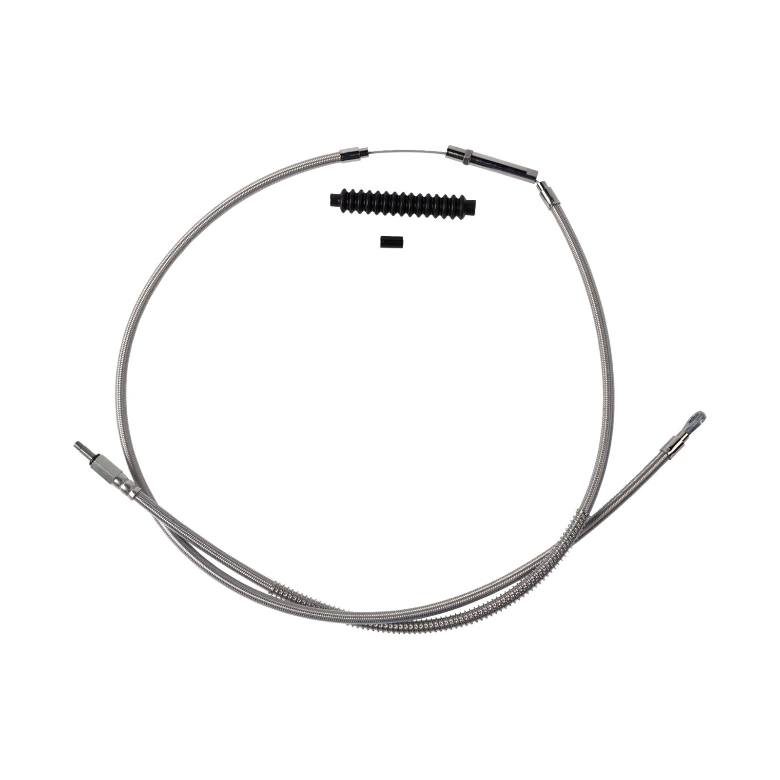 BARNETT - HIGH-EFFICIENCY STAINLESS STEEL CLUTCH CABLE FOR HARLEY-DAVIDSON - +8" - '18-'23 SOFTAIL