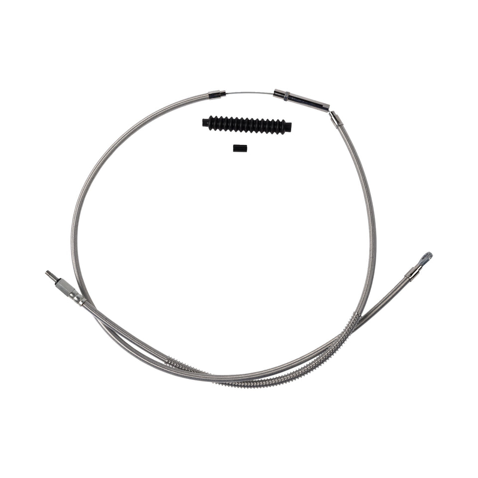 BARNETT - HIGH-EFFICIENCY STAINLESS STEEL CLUTCH CABLE FOR HARLEY-DAVIDSON - +8" - '18-'23 SOFTAIL