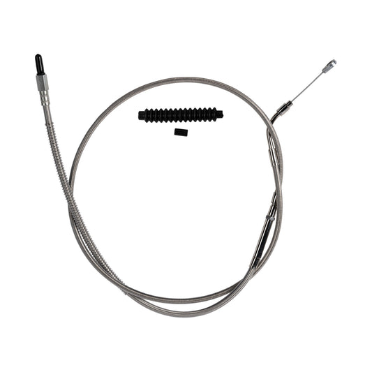BARNETT - HIGH-EFFICIENCY STAINLESS STEEL CLUTCH CABLE FOR HARLEY-DAVIDSON - +6" - '21-'24 FLH