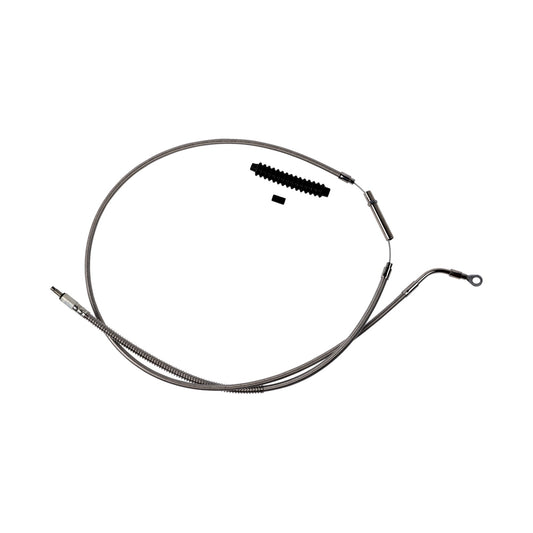 BARNETT - HIGH-EFFICIENCY STAINLESS STEEL CLUTCH CABLE FOR HARLEY-DAVIDSON - +8" - '21-'24 FLH