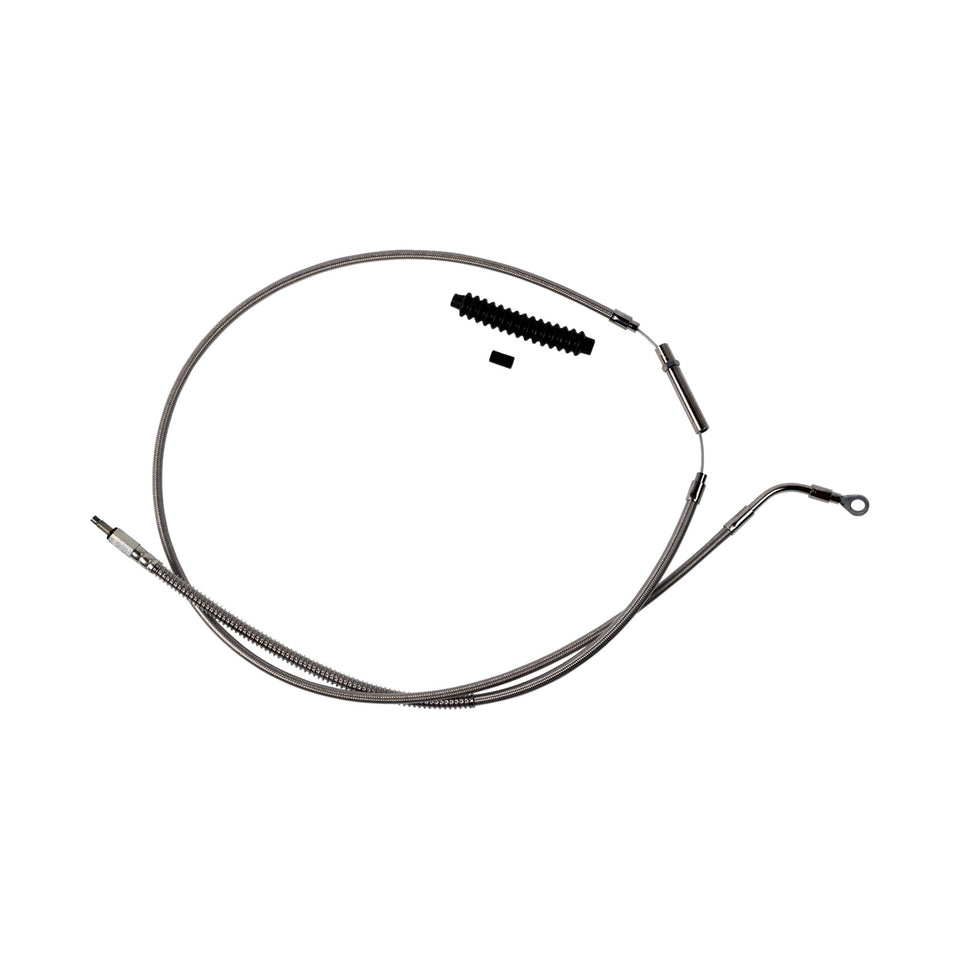 BARNETT - HIGH-EFFICIENCY STAINLESS STEEL CLUTCH CABLE FOR HARLEY-DAVIDSON - +8" - '21-'24 FLH