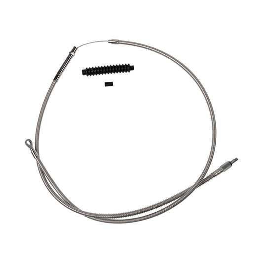 BARNETT - HIGH-EFFICIENCY STAINLESS STEEL CLUTCH CABLE FOR HARLEY-DAVIDSON - +6" - '18-'23 SOFTAIL