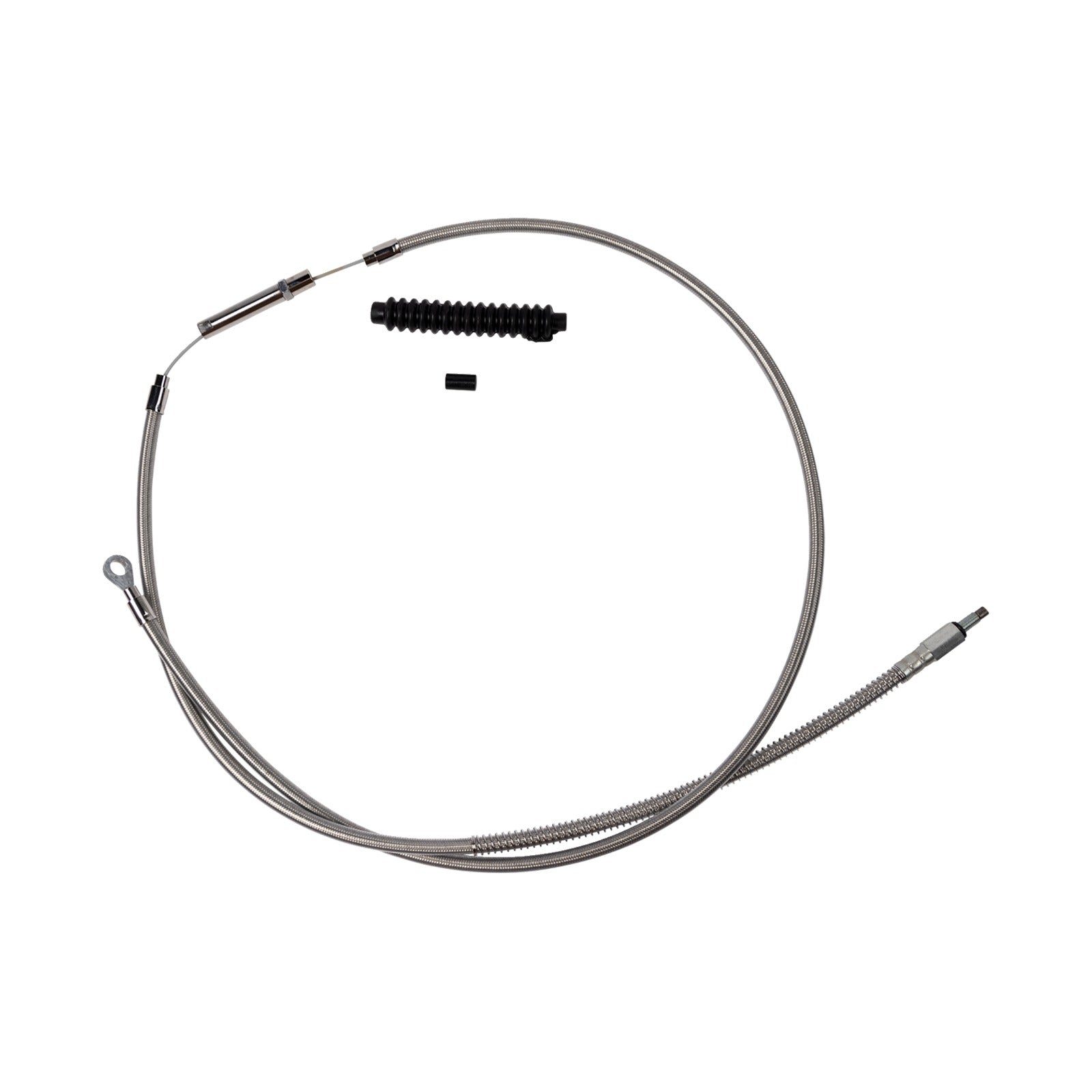BARNETT - HIGH-EFFICIENCY STAINLESS STEEL CLUTCH CABLE FOR HARLEY-DAVIDSON - +8" - '18-'23 SOFTAIL
