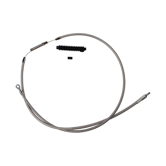 BARNETT - HIGH-EFFICIENCY STAINLESS STEEL CLUTCH CABLE FOR HARLEY-DAVIDSON - +8" - '18-'23 SOFTAIL