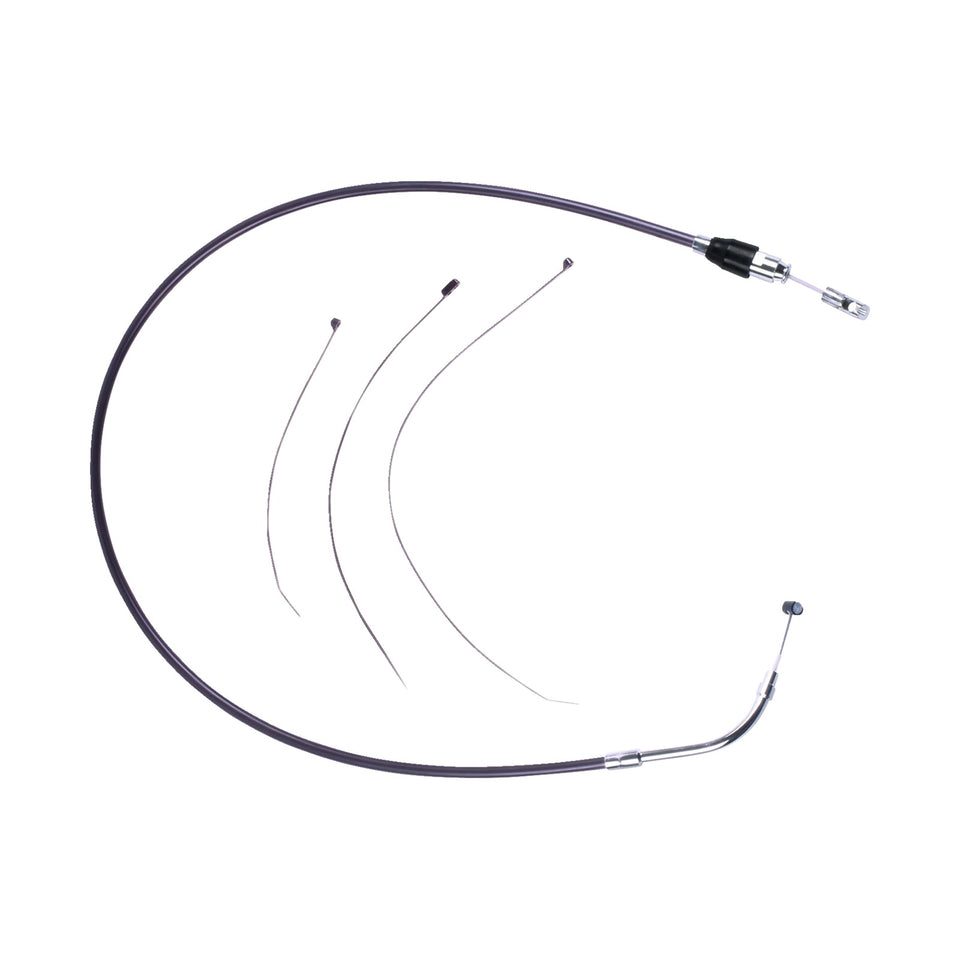 DRAG SPECIALTIES - QUICK CONNECT CLUTCH CABLE - UPPER - 37-1/4" - BLACK/CHROME