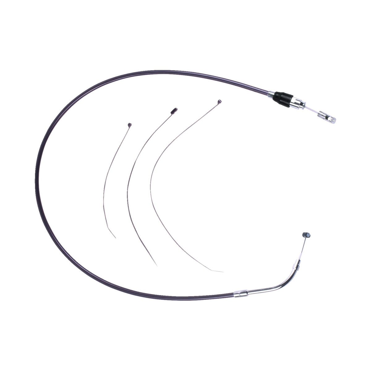 DRAG SPECIALTIES - QUICK CONNECT CLUTCH CABLE - UPPER - 47-1/4" - BLACK/CHROME