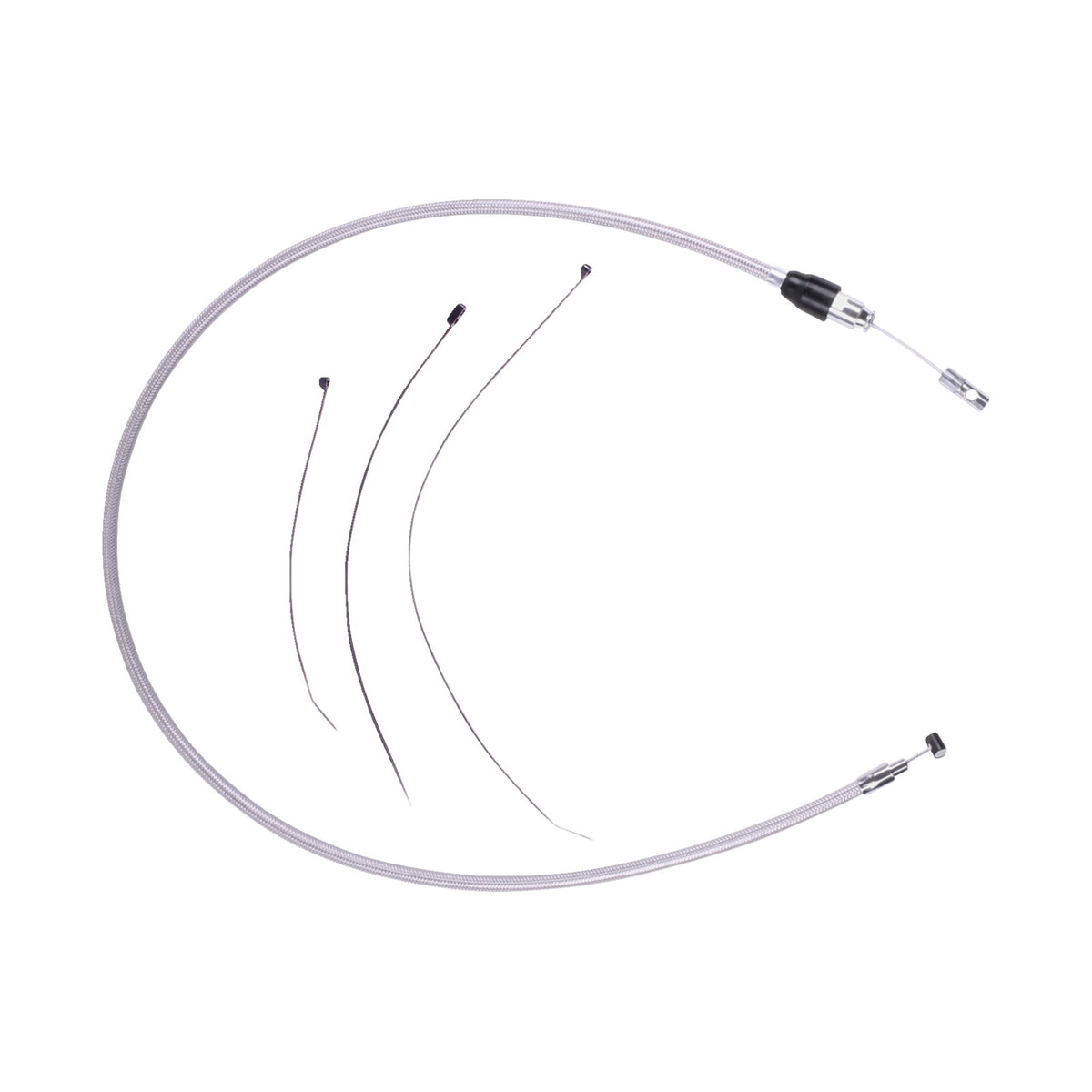 DRAG SPECIALTIES - QUICK CONNECT CLUTCH CABLE - UPPER - 53" - STAINLESS STEEL