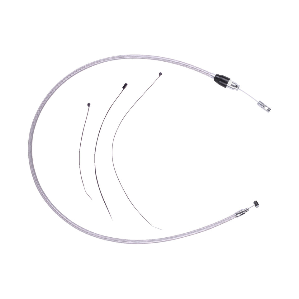DRAG SPECIALTIES - QUICK CONNECT CLUTCH CABLE - UPPER - 53" - STAINLESS STEEL