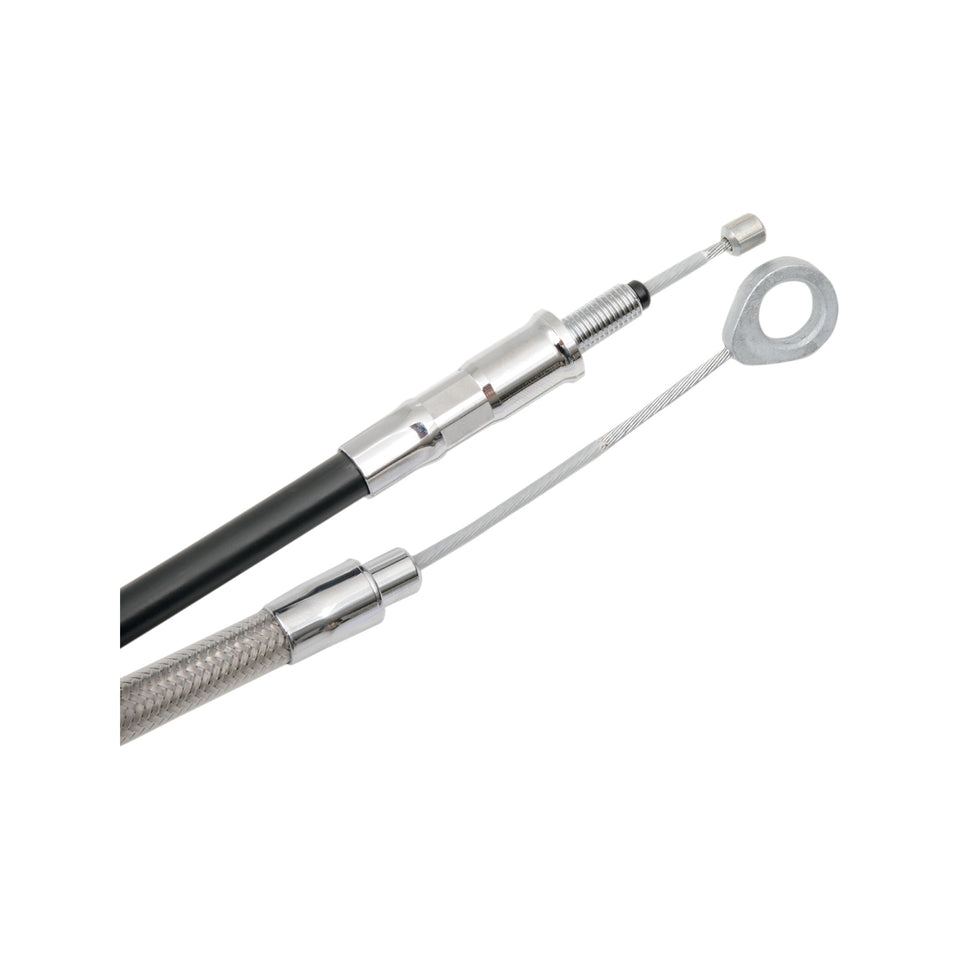DRAG SPECIALTIES - HIGH-EFFICIENCY BRAIDED STAINLESS STEEL CLUTCH CABLE - STANDARD FULL LENGTH