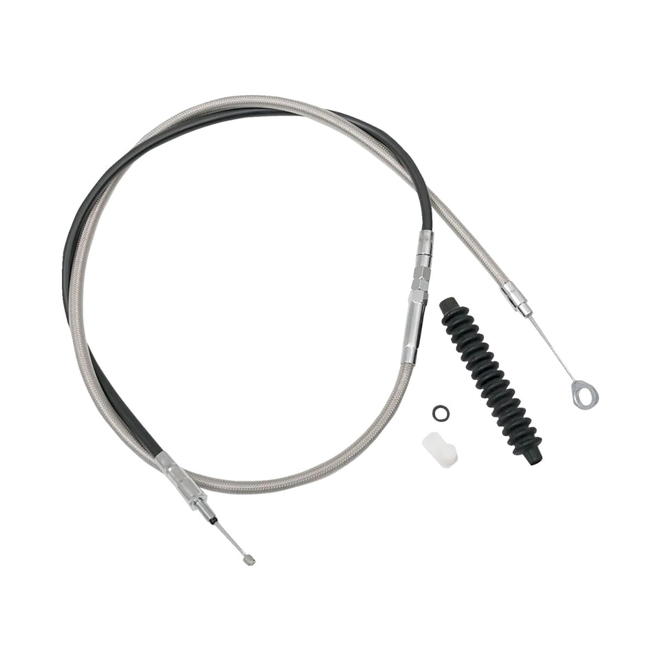 DRAG SPECIALTIES - HIGH-EFFICIENCY BRAIDED STAINLESS STEEL CLUTCH CABLE - STANDARD FULL LENGTH