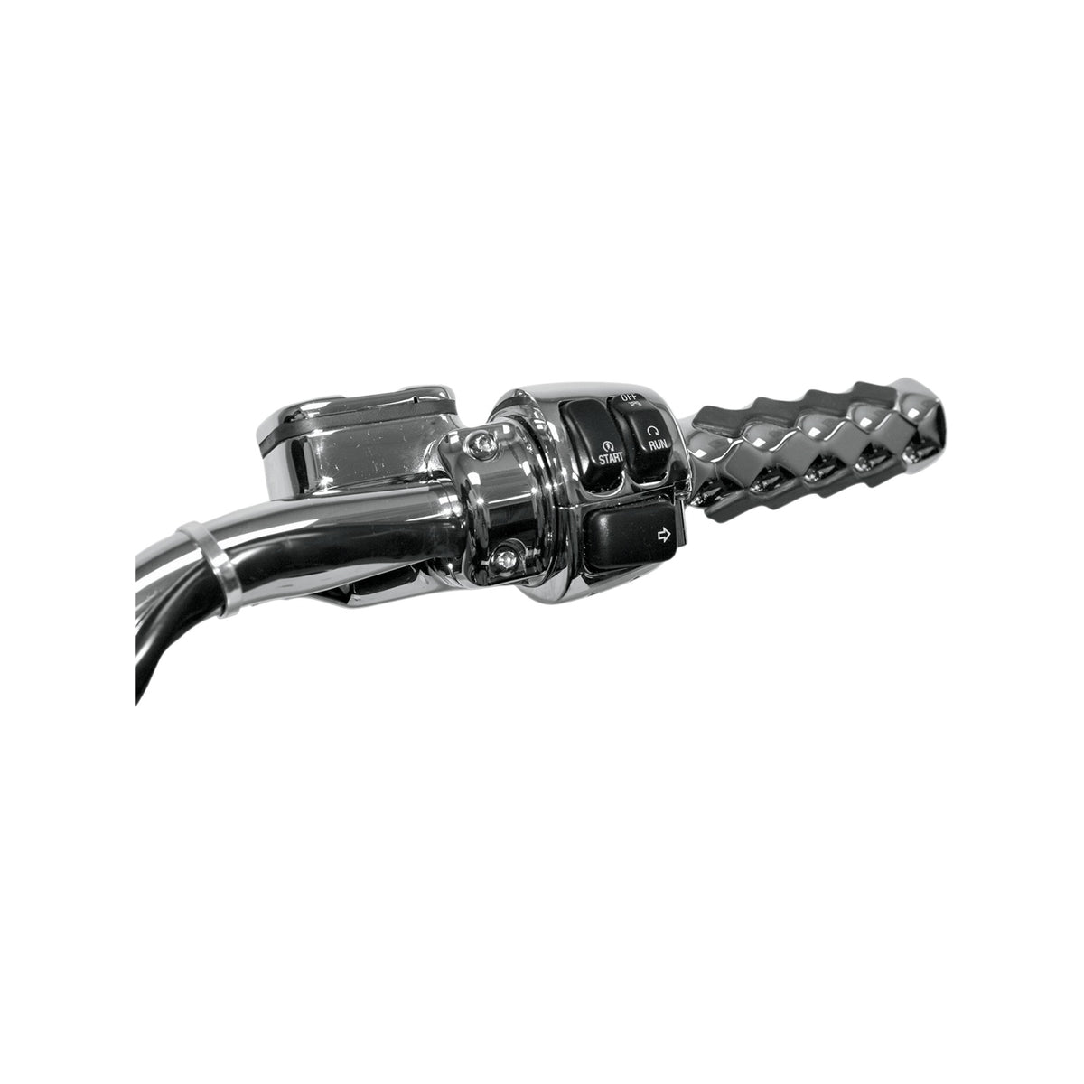 DRAG SPECIALTIES - CABLE CLAMP - DUAL THROTTLE/IDLE - 1-1/4" - CHROME