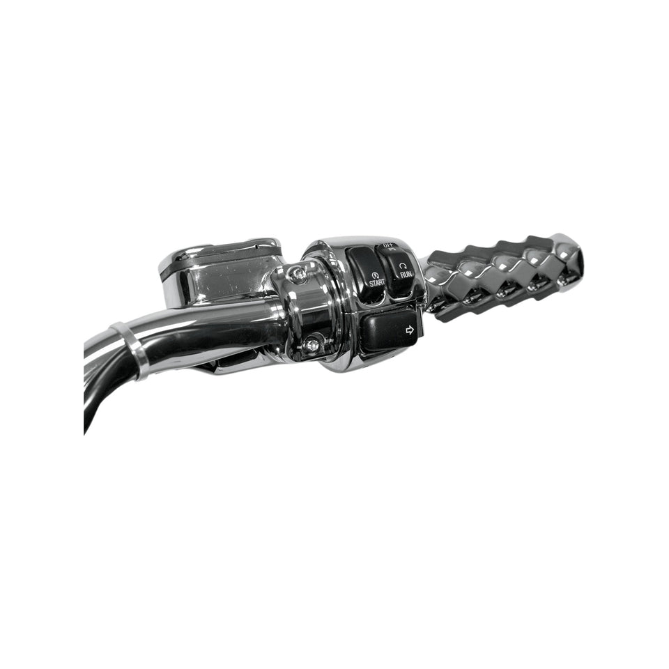 DRAG SPECIALTIES - CABLE CLAMP - DUAL THROTTLE/IDLE - 1-1/4" - CHROME