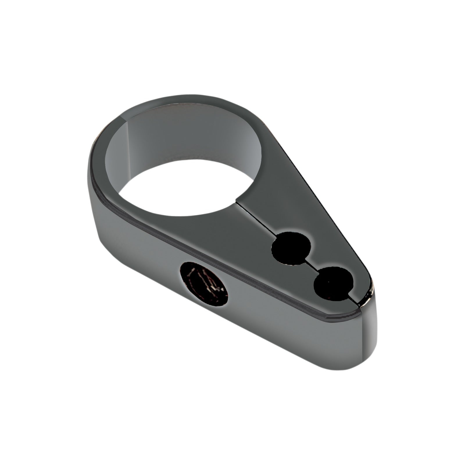 DRAG SPECIALTIES - DIE-CAST CABLE CLAMP - DUAL THROTTLE - 1" FRAME - BLACK