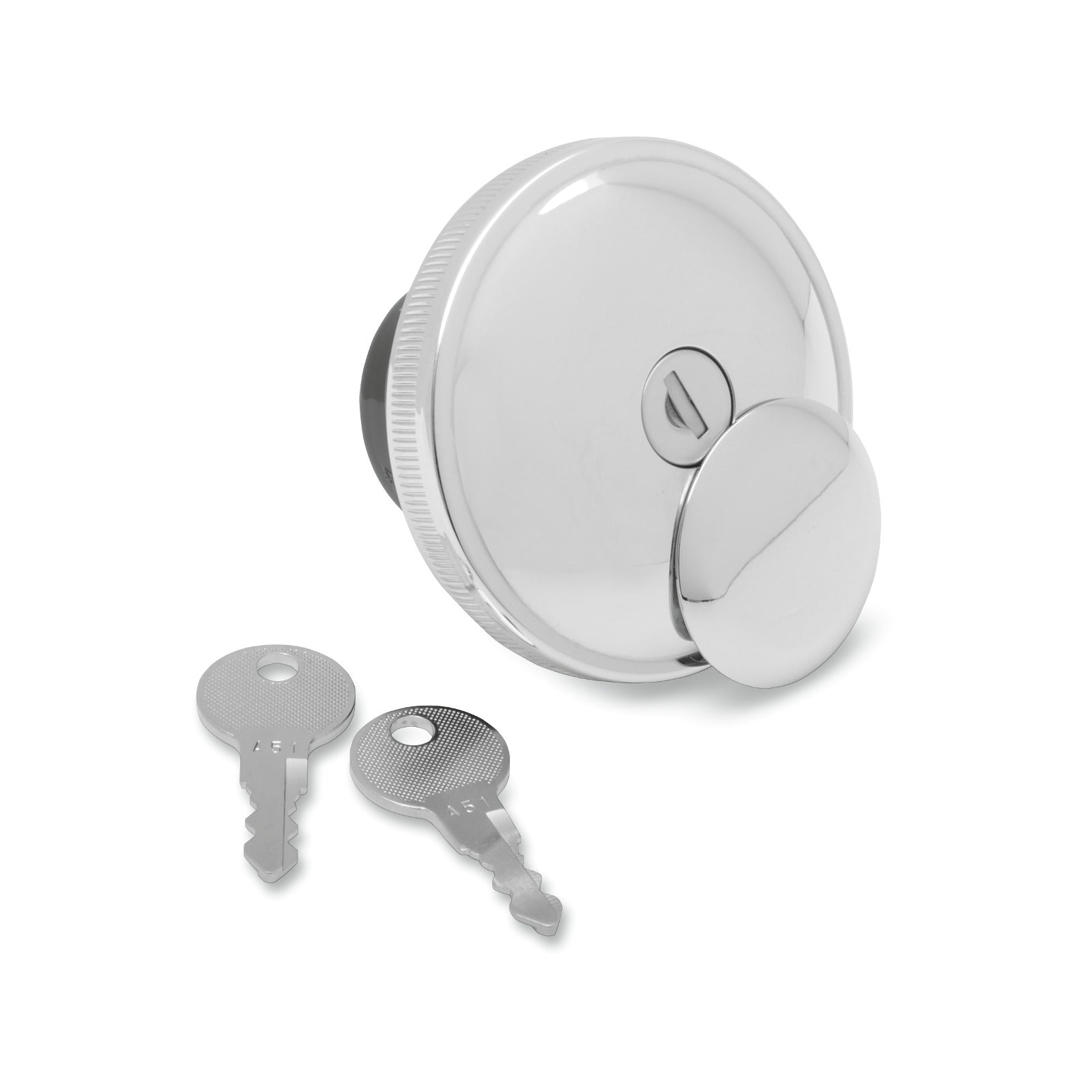 DRAG SPECIALTIES - SCREW-IN LOCKING GAS CAP - VENTED - CHROME