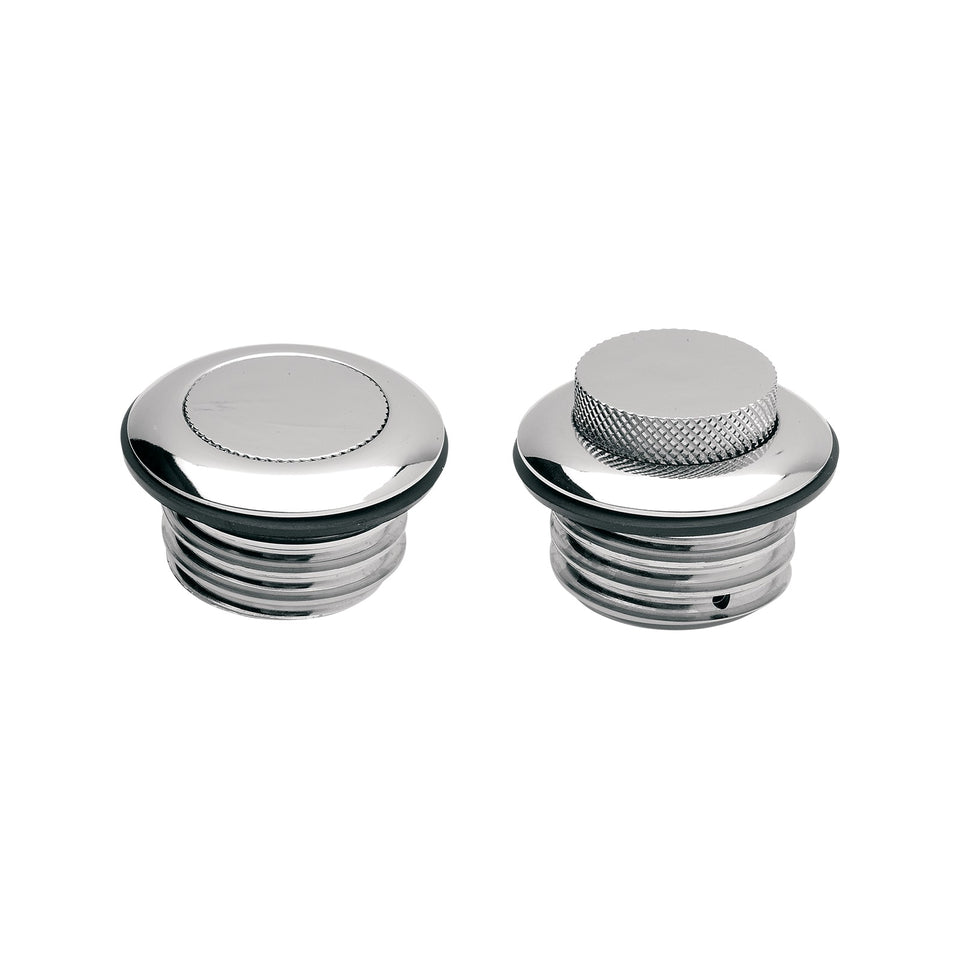 DRAG SPECIALTIES - GAS CAP - NON-VENTED POP-UP - CHROME