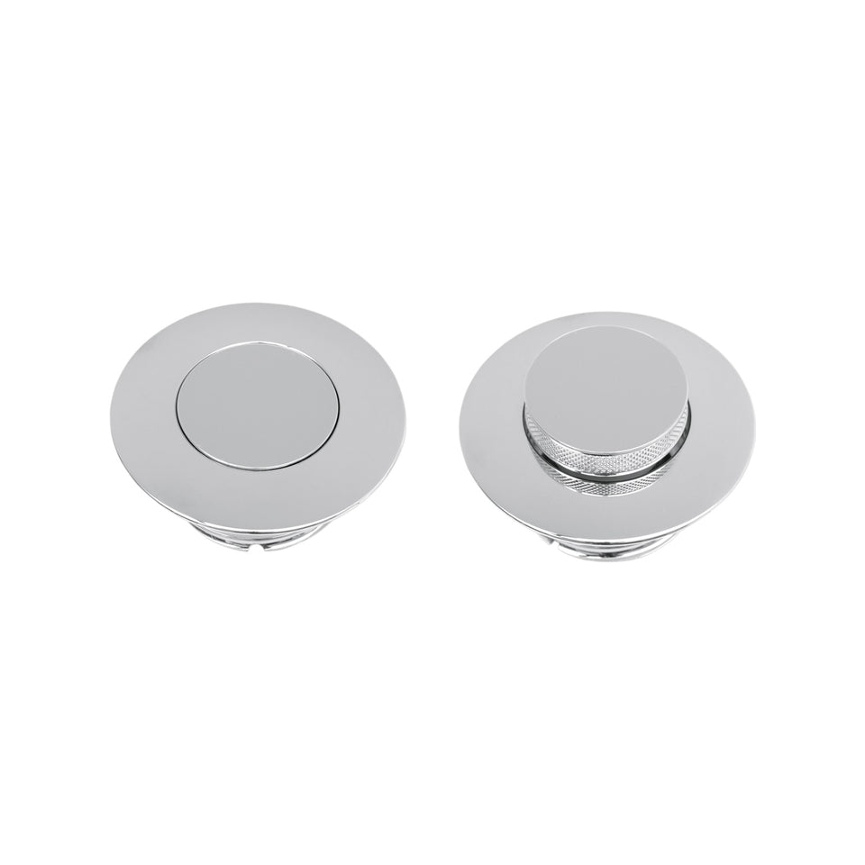 DRAG SPECIALTIES - GAS CAP - LARGE - VENTED - POP-UP - CHROME
