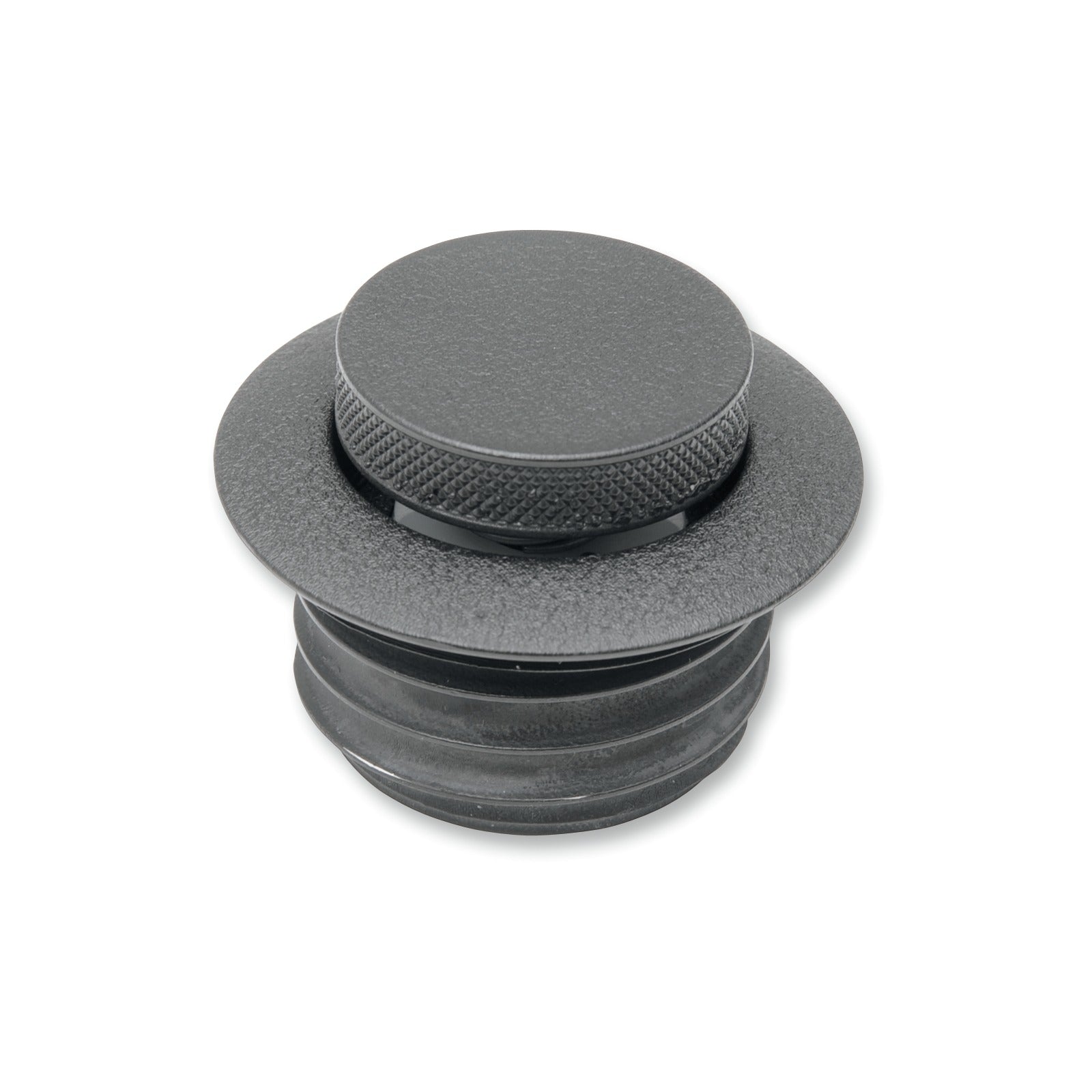 DRAG SPECIALTIES - GAS CAP - NON-VENTED POP-UP - BLACK WRINKLE
