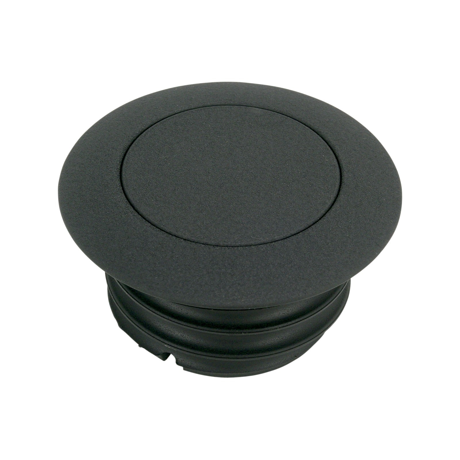DRAG SPECIALTIES - GAS CAP - NON-VENTED POP-UP - BLACK WRINKLE