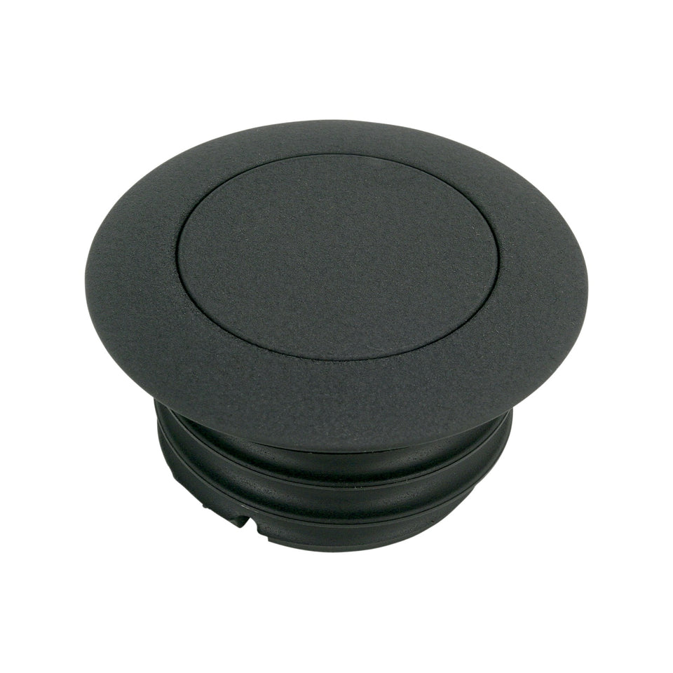 DRAG SPECIALTIES - GAS CAP - NON-VENTED POP-UP - BLACK WRINKLE
