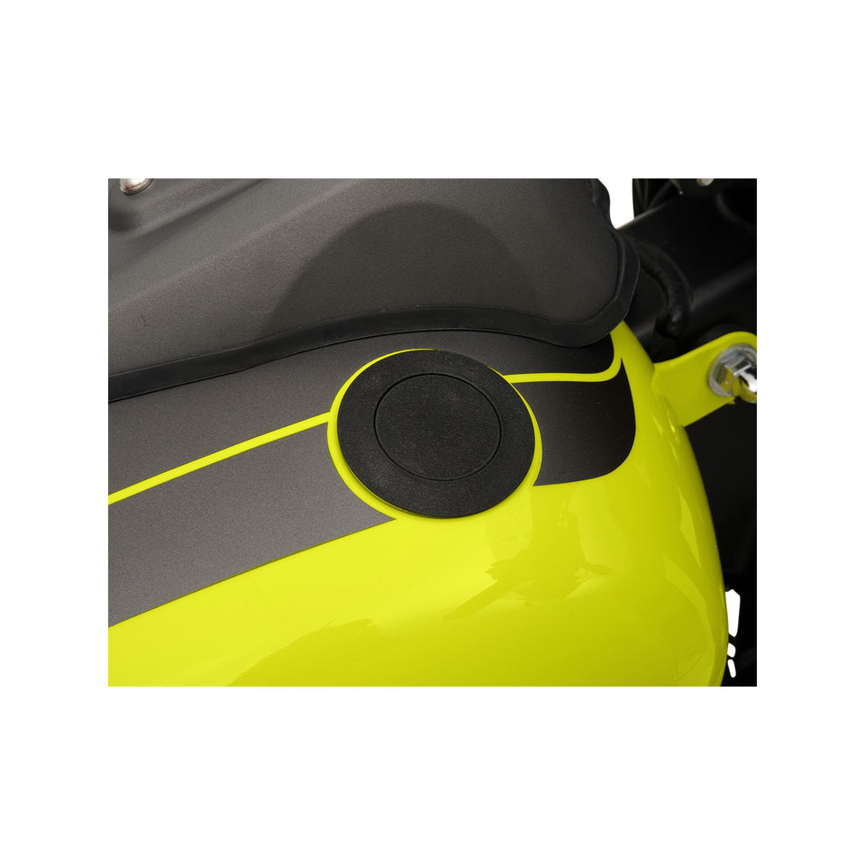 DRAG SPECIALTIES - GAS CAP - VENTED POP-UP - BLACK WRINKLE