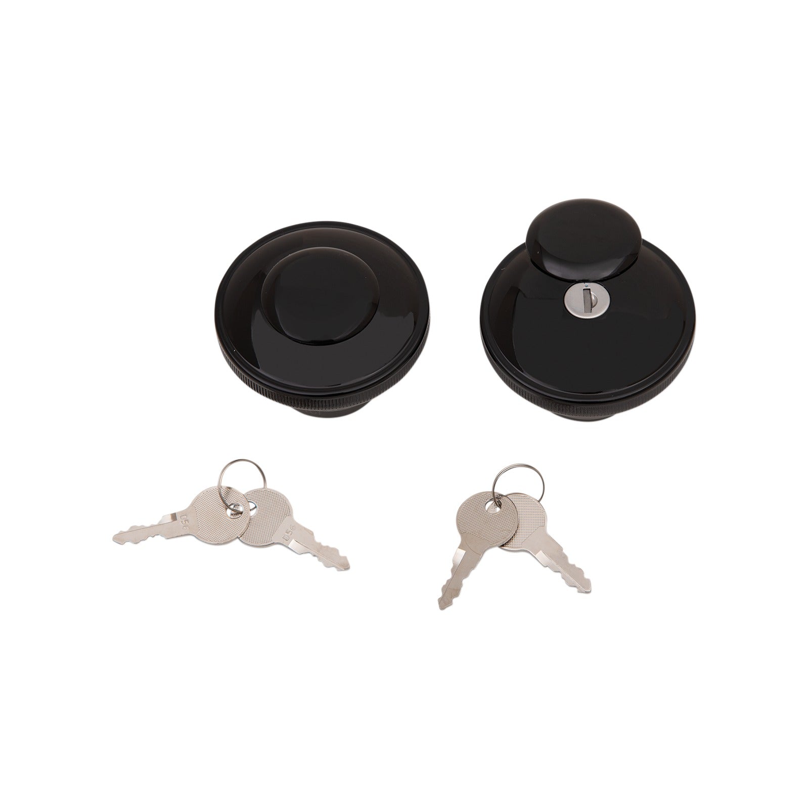 DRAG SPECIALTIES - SCREW-IN LOCKING GAS CAP - NON-VENTED - GLOSS BLACK