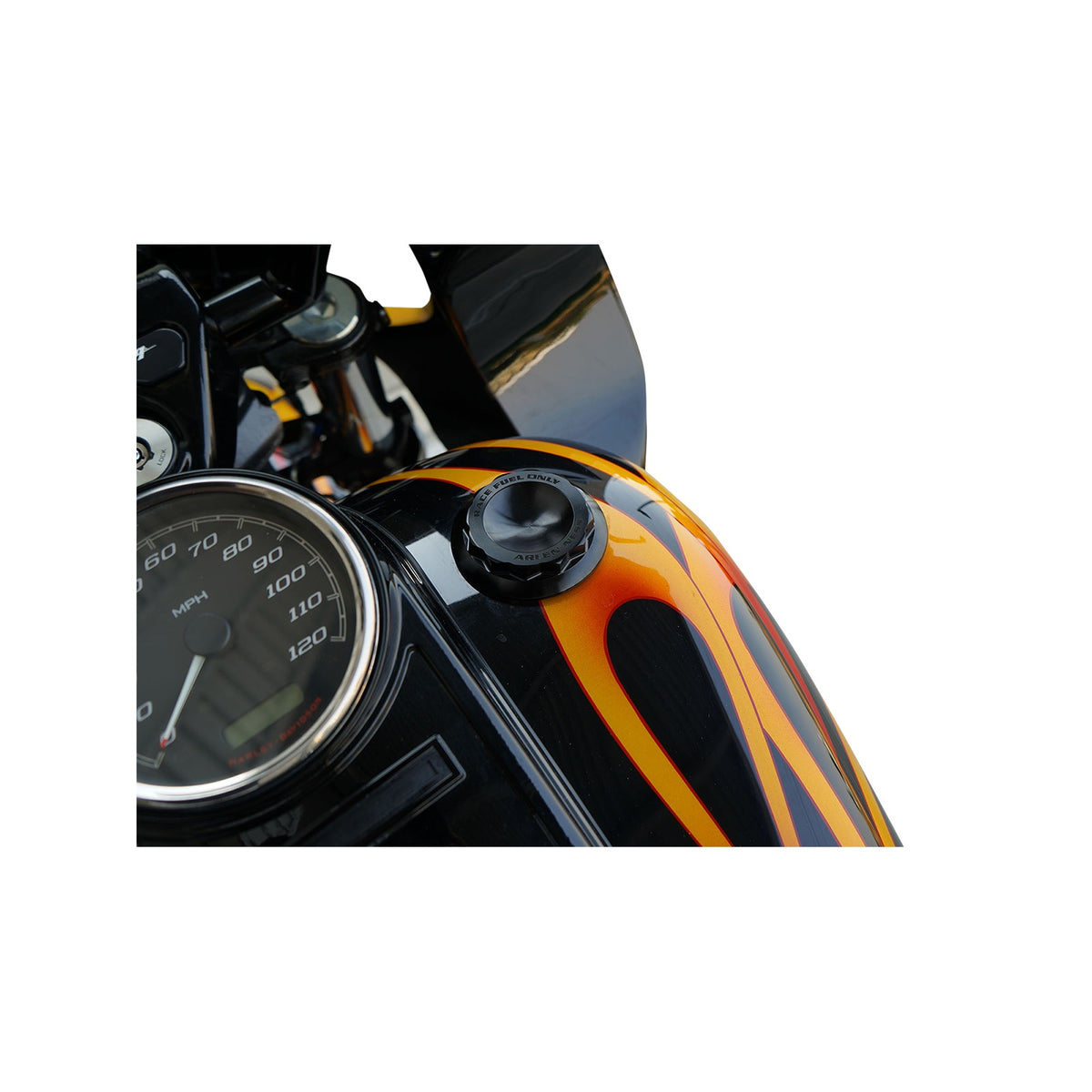 ARLEN NESS - VENTED GAS CAP - 12 POINT - BLACK