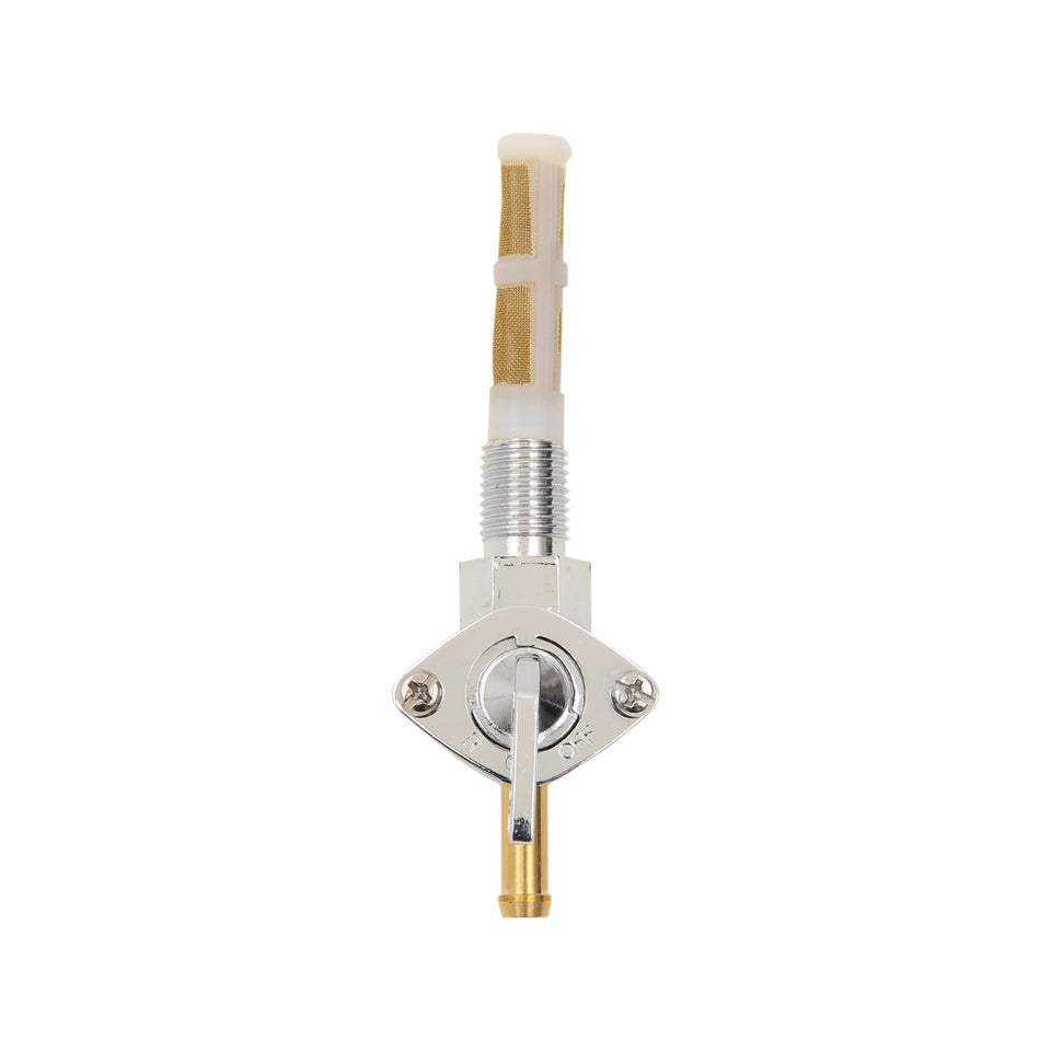 DRAG SPECIALTIES - FUEL PETCOCK - DOWNWARD - CHROME - 1/4" NPT