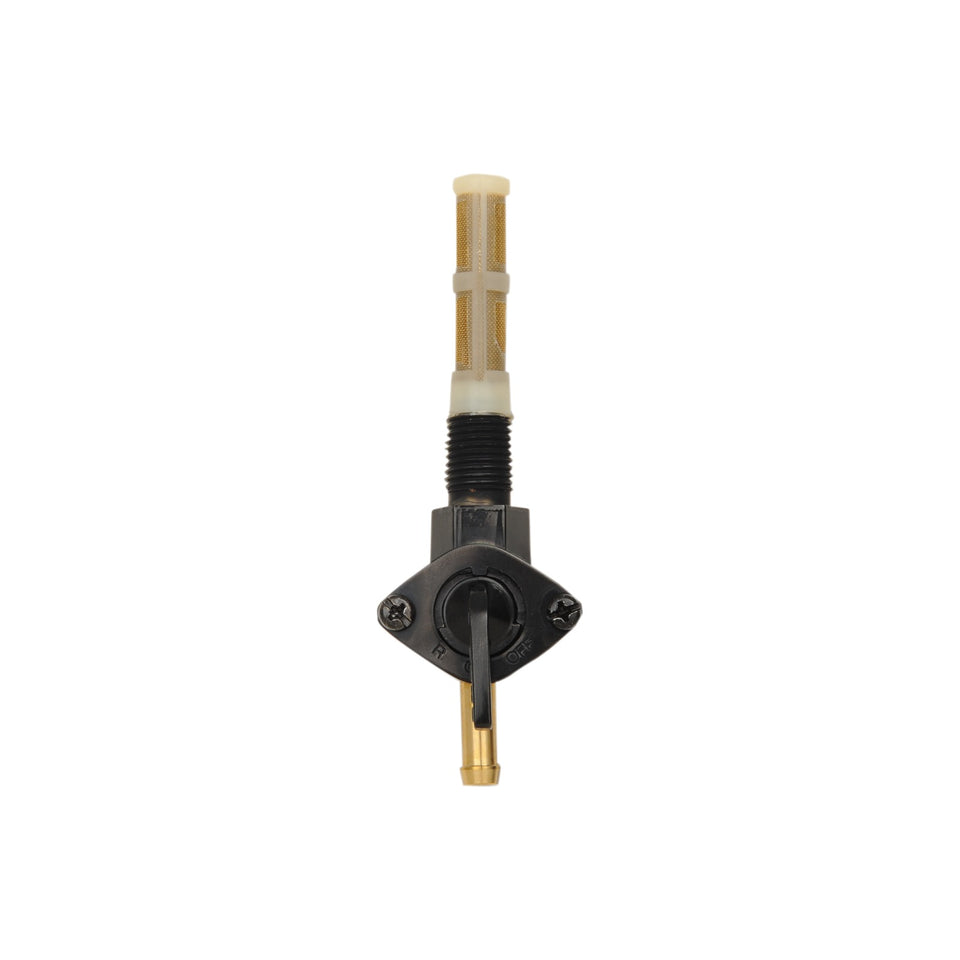 DRAG SPECIALTIES - FUEL PETCOCK - DOWNWARD - GLOSS BLACK - 1/4" NPT