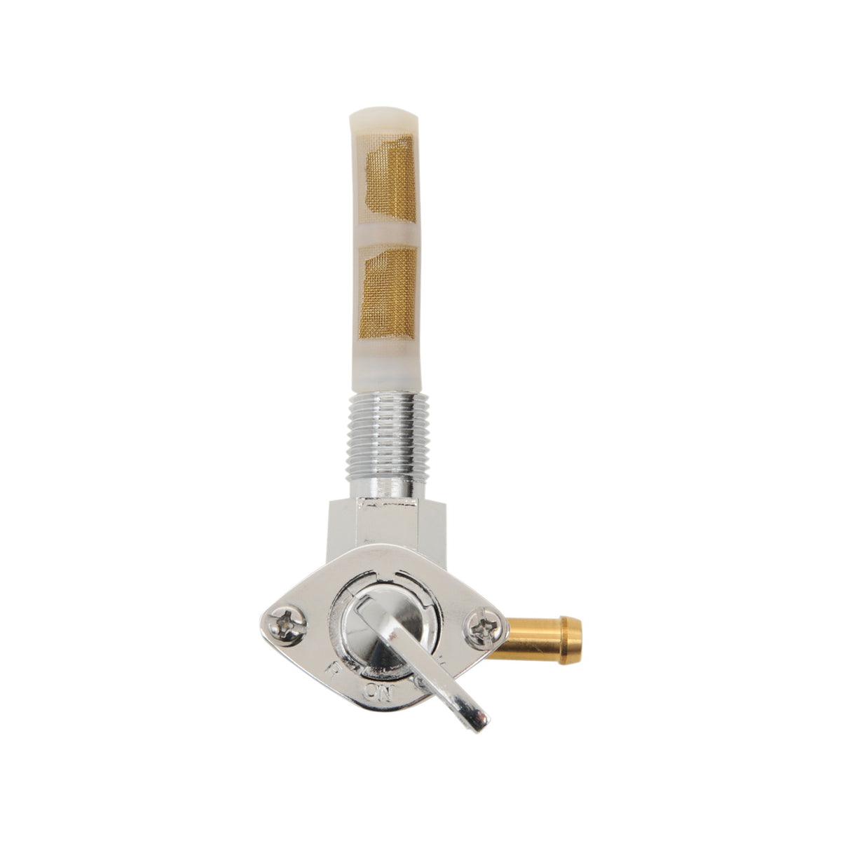 DRAG SPECIALTIES - FUEL PETCOCK - 90 DEGREES - GLOSS BLACK - 1/4" NPT