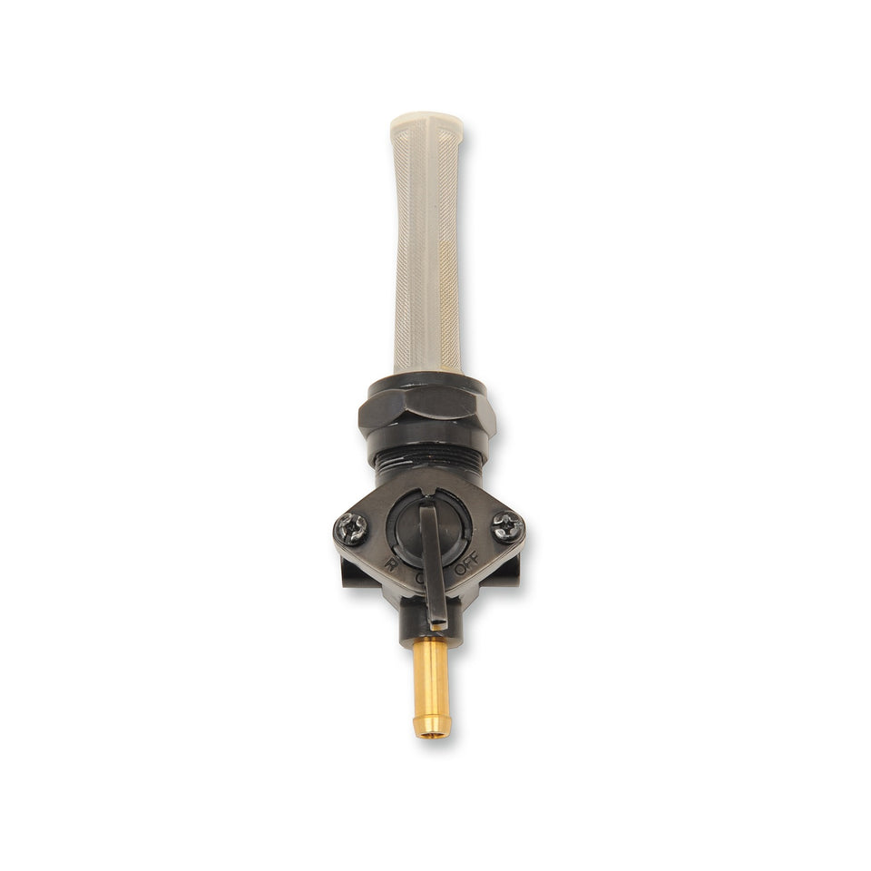 DRAG SPECIALTIES - FUEL PETCOCK - DOWNWARD - GLOSS BLACK - 22 MM