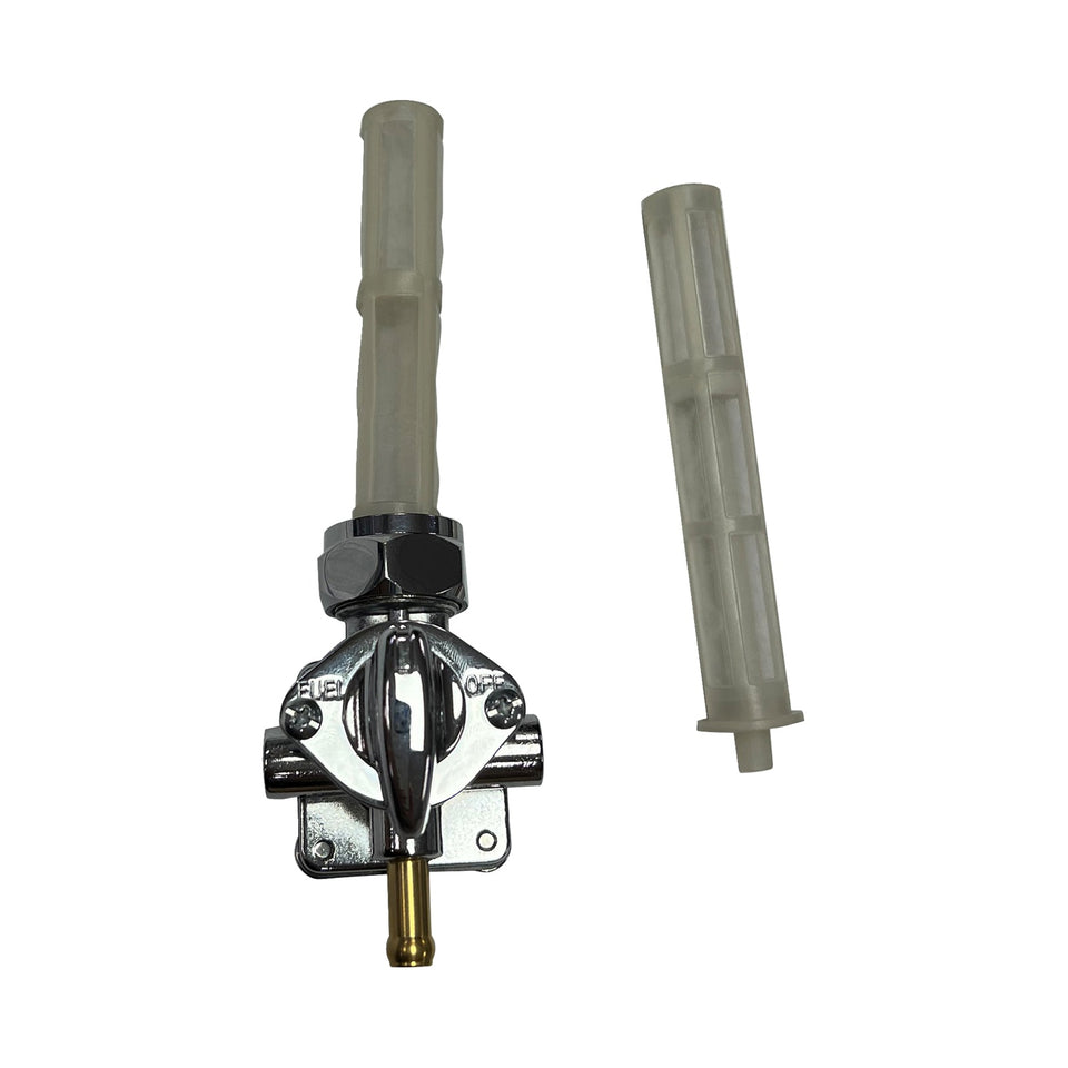 DRAG SPECIALTIES - PETCOCK - VACUUM - DOWNWARD OUTLET - CHROME