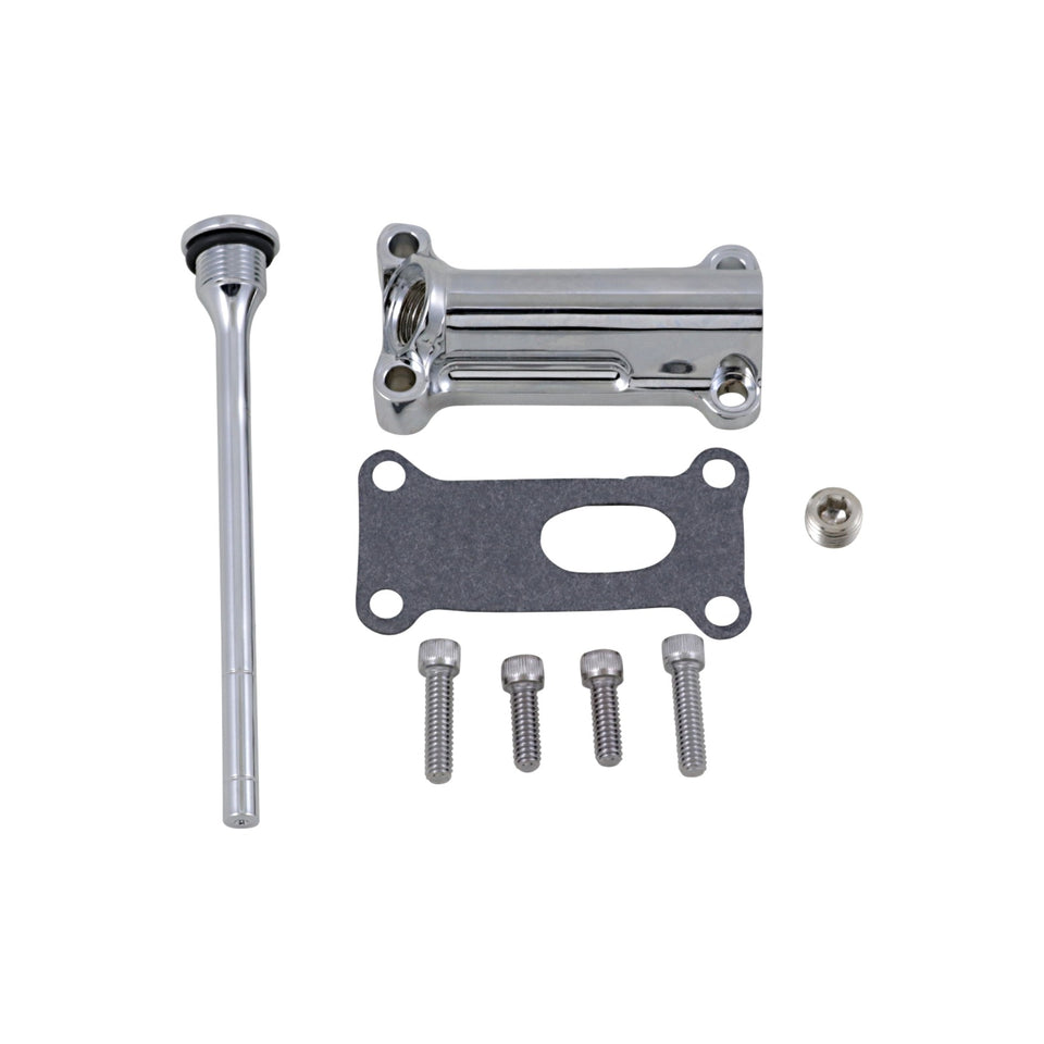 DRAG SPECIALTIES - ENGINE OIL SPOUT KIT - CHROME - 93'-98' TOURING