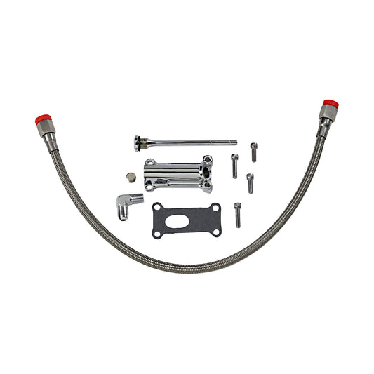 DRAG SPECIALTIES - ENGINE OIL SPOUT KIT - CHROME - 02'-06' TOURING