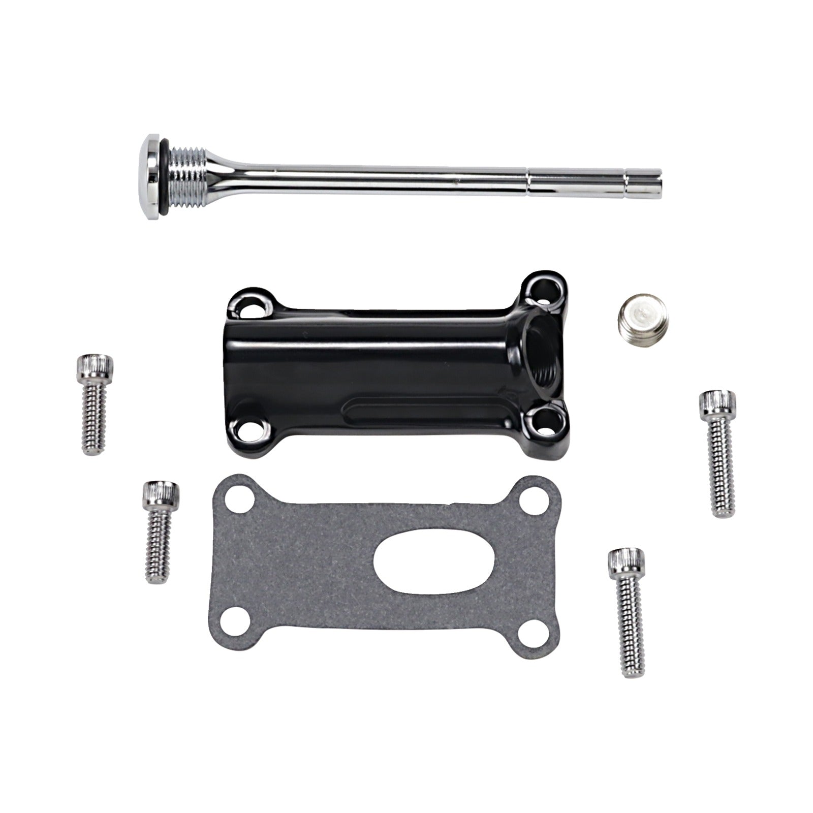 DRAG SPECIALTIES - ENGINE OIL SPOUT KIT - BLACK - 99'-01' TOURING