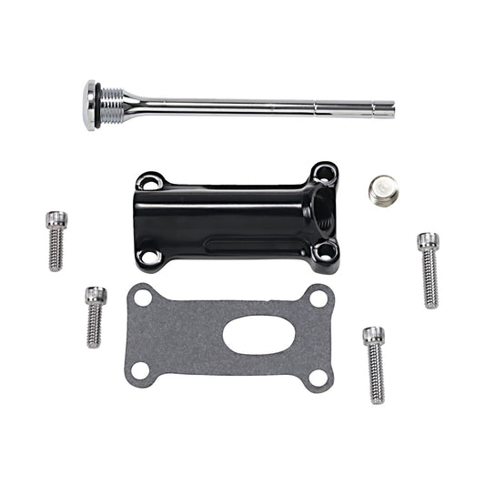 DRAG SPECIALTIES - ENGINE OIL SPOUT KIT - BLACK - 99'-01' TOURING