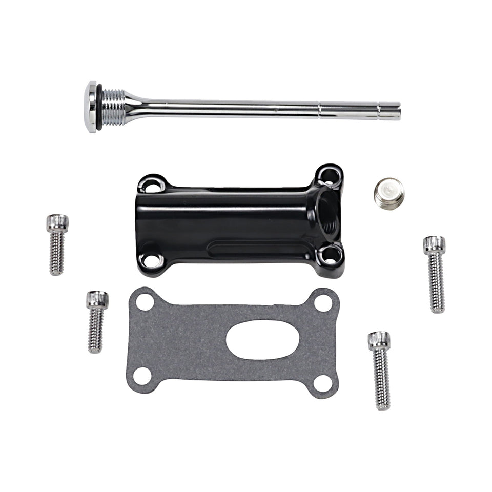 DRAG SPECIALTIES - ENGINE OIL SPOUT KIT - BLACK - 99'-01' TOURING