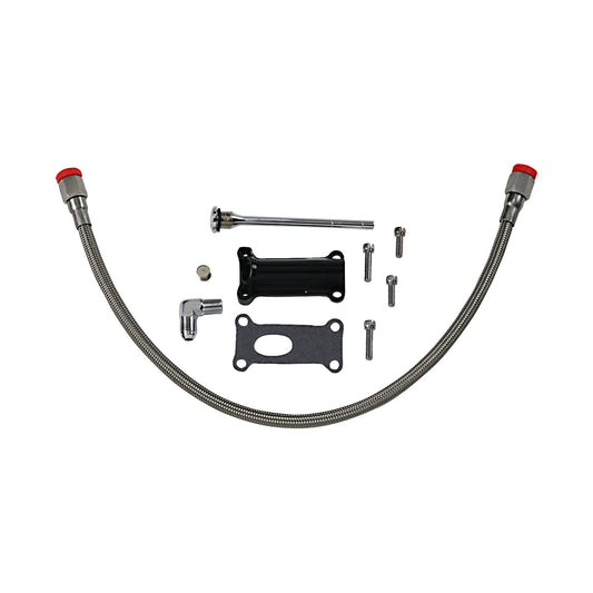 DRAG SPECIALTIES - ENGINE OIL SPOUT KIT - BLACK - 02'-06' TOURING