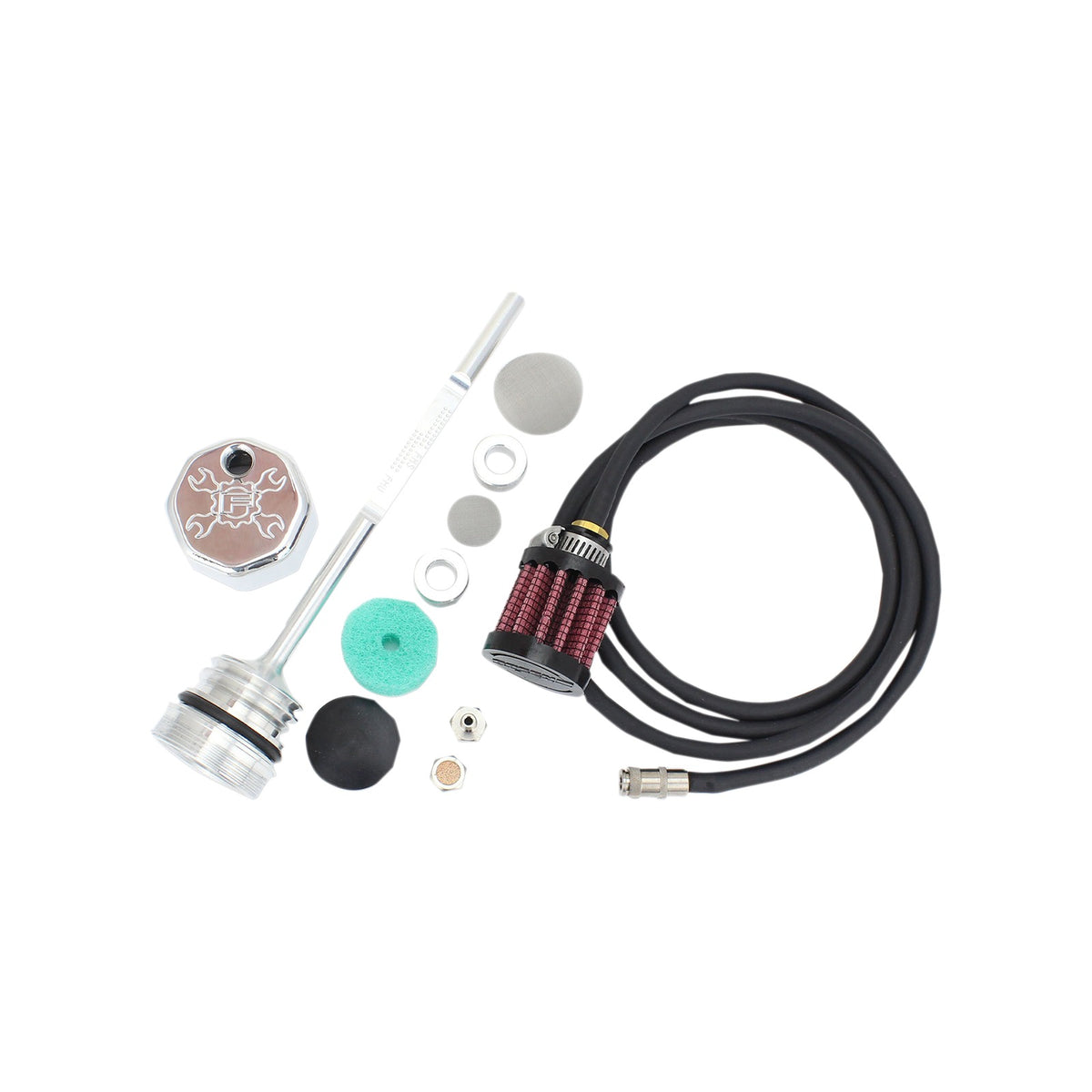 FEULING PARTS - VENTED DIPSTICK - POLISHED - M8 TOURING/TRIKE