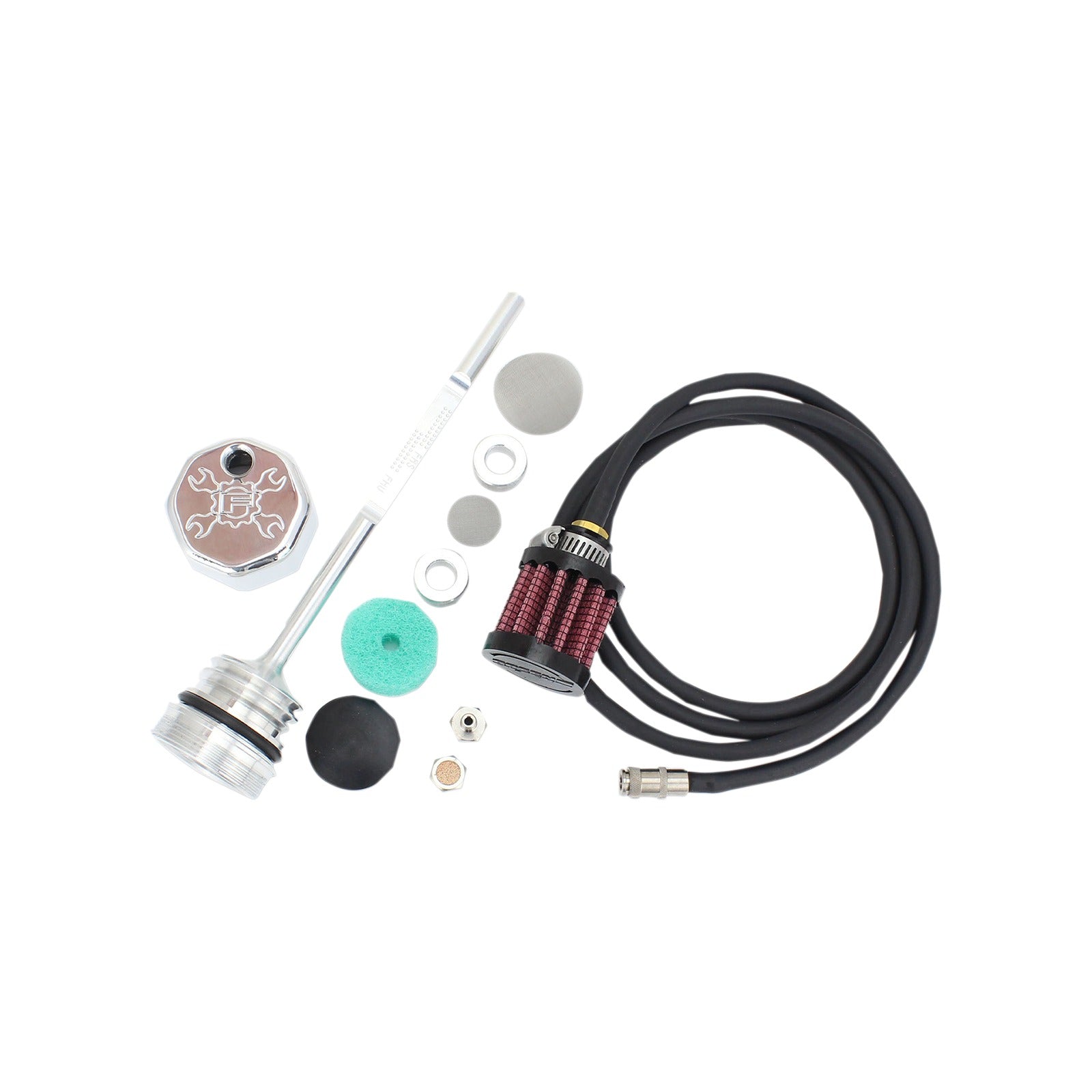 FEULING PARTS - VENTED DIPSTICK - POLISHED - M8 TOURING/TRIKE