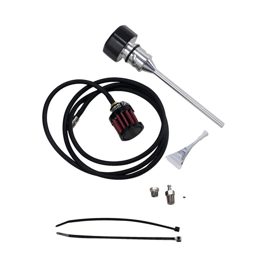 FEULING PARTS - VENTED DIPSTICK - BLACK - M8 SOFTAIL