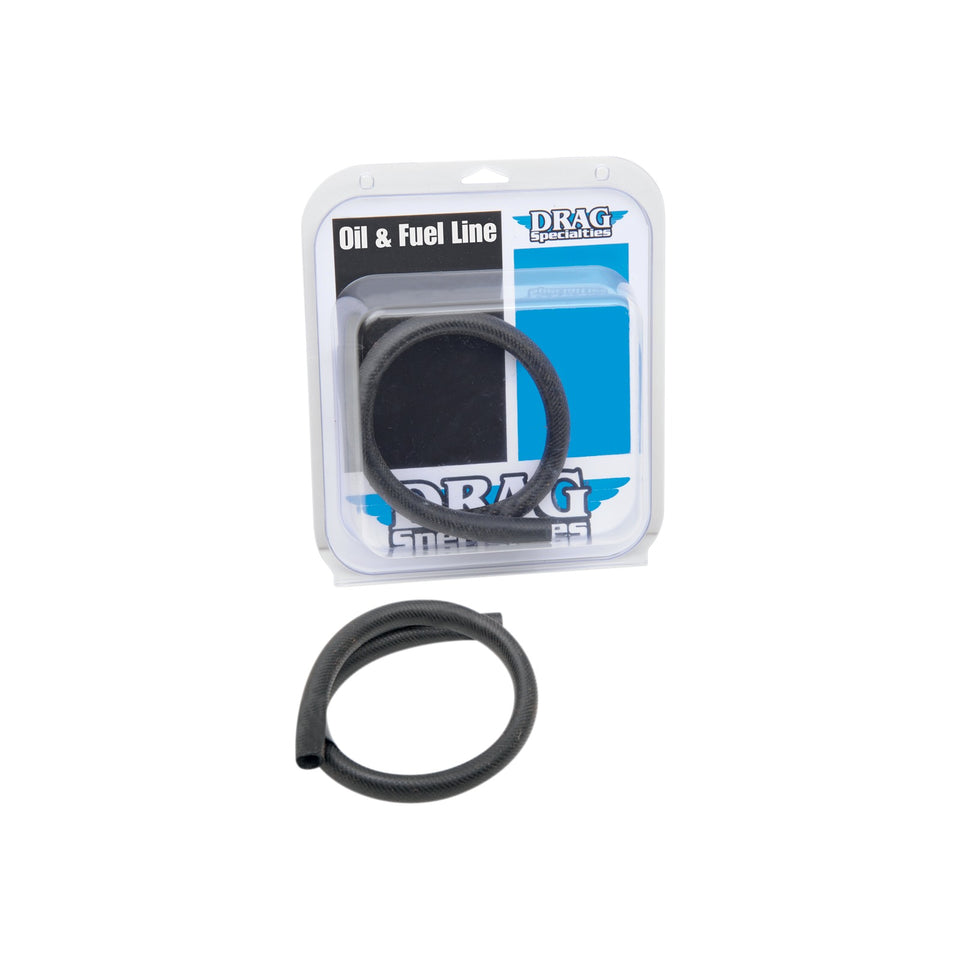 DRAG SPECIALTIES - FUEL/OIL LINE - BLACK - 1/2" - 2'