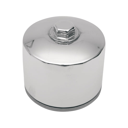 DRAG SPECIALTIES - MAGNETIC RING OIL FILTER WITH NUT - CHROME - 2-1/4"