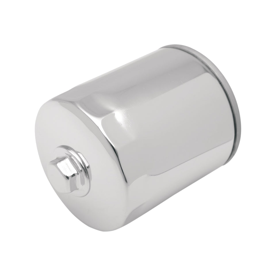 DRAG SPECIALTIES - OIL FILTER WITH NUT - CHROME - TWIN CAM/M8