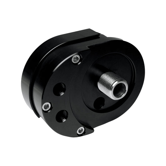 FEULING PARTS - OFFSET OIL FILTER MOUNT - BLACK