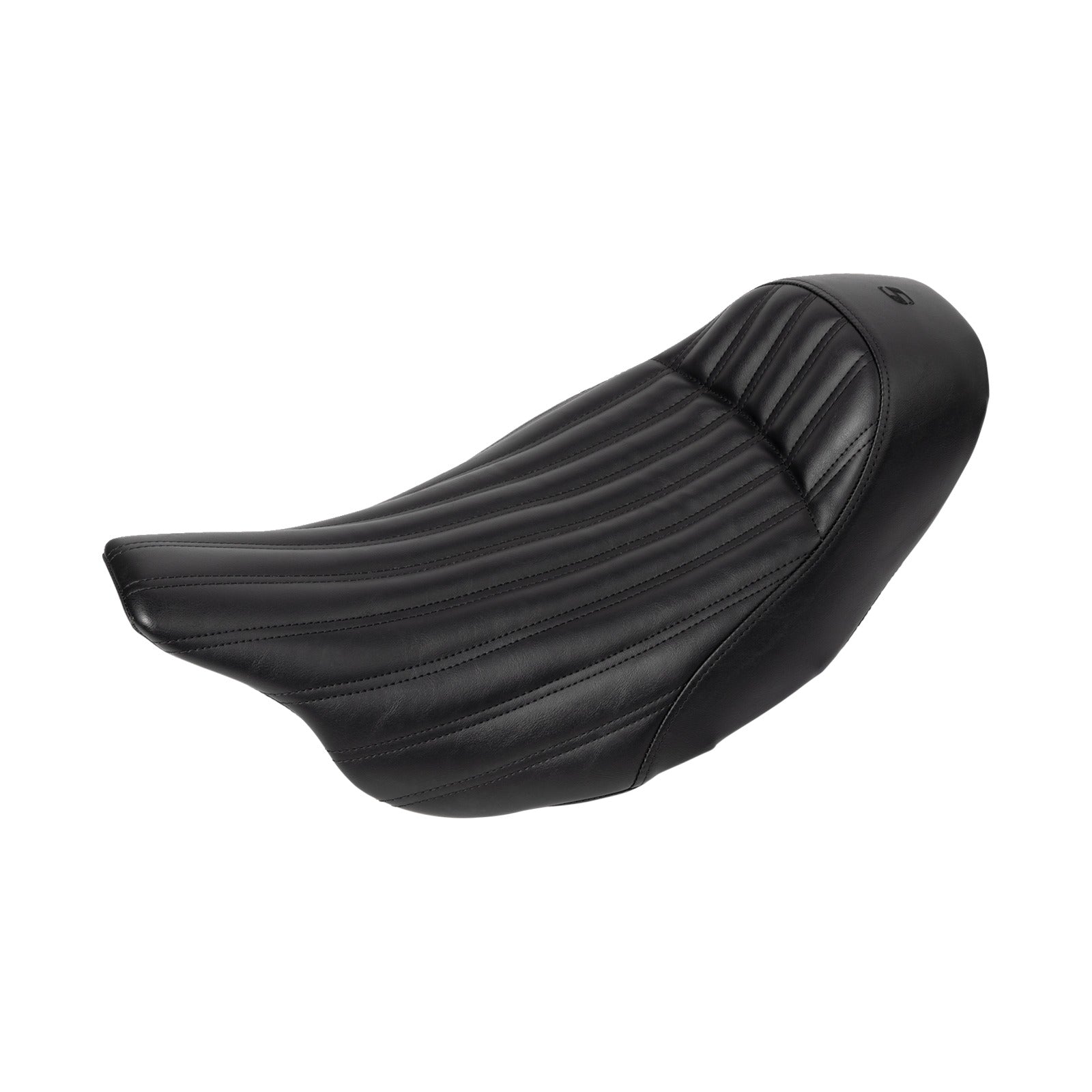 SADDLEMEN - KNUCKLE SOLO SEAT - RIBBED - BLACK - FL '08-'24