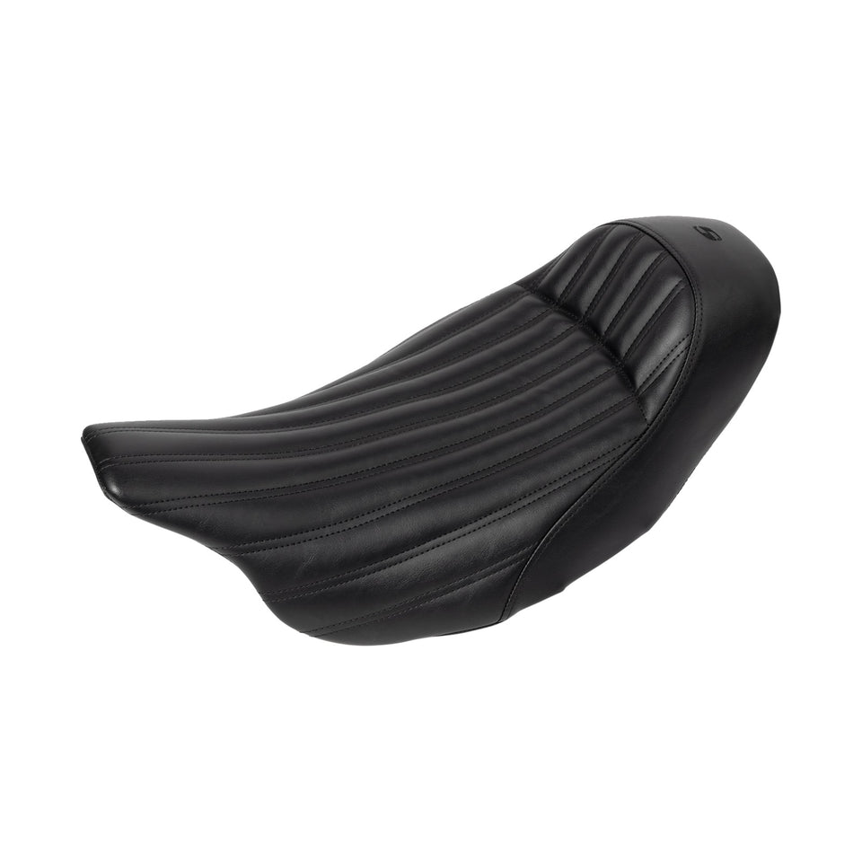 SADDLEMEN - KNUCKLE SOLO SEAT - RIBBED - BLACK - FL '08-'24