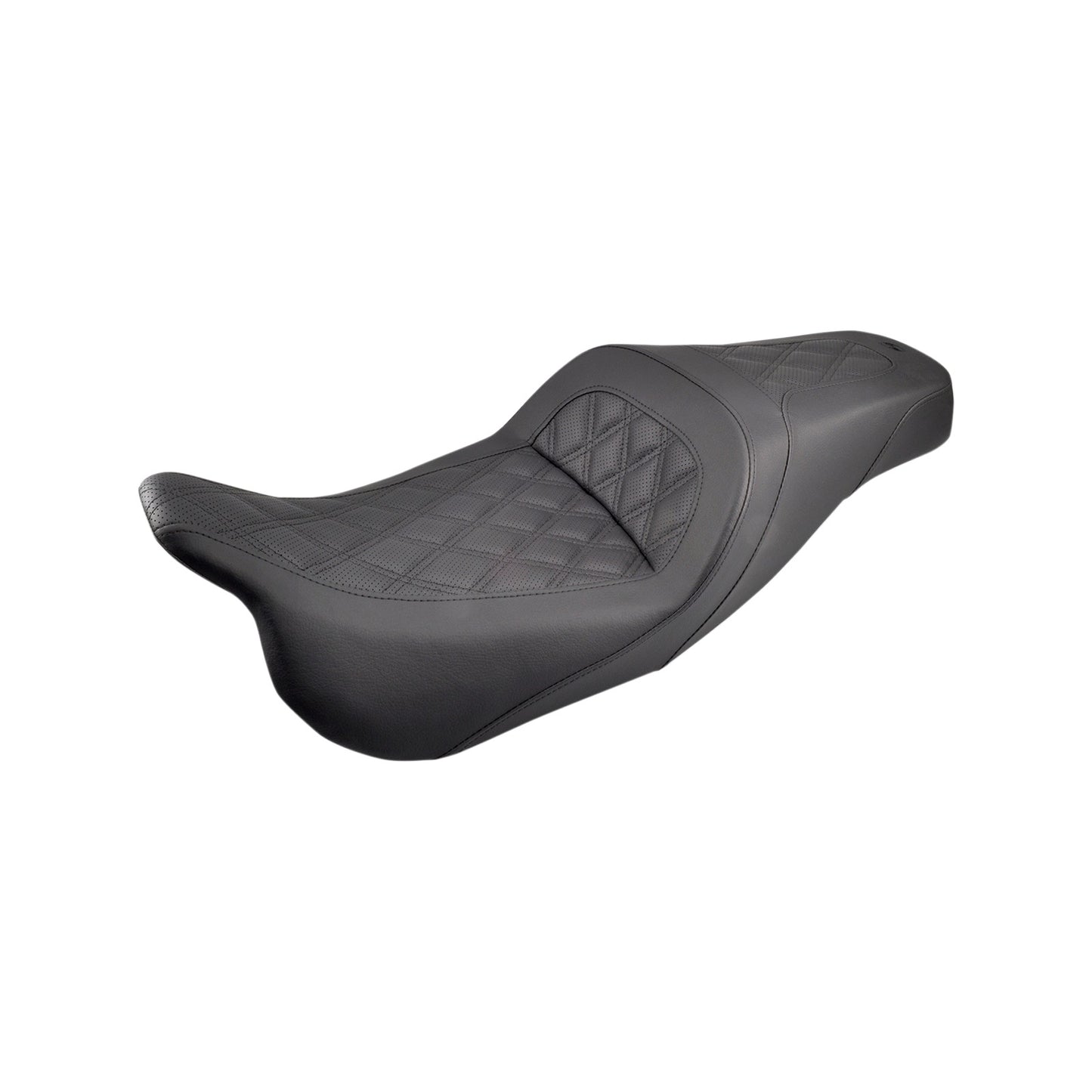 SADDLEMEN - SLIM SEAT - BLACK - LATTICE STITCH - FL '08-'24